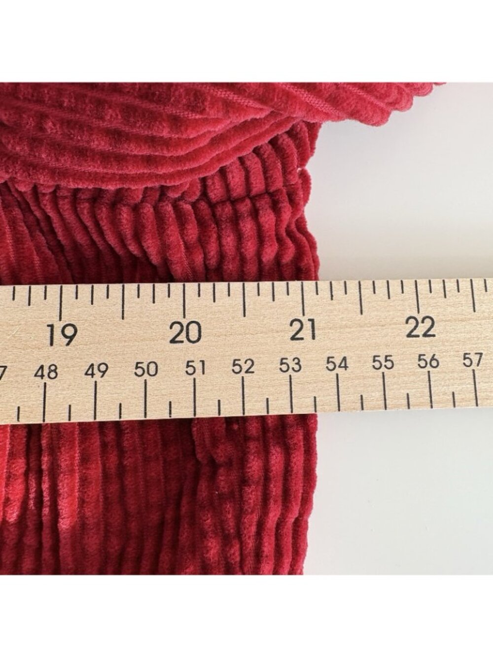 J.Jill Red Corduroy Velvet Trim Button Front Long Sleeve Jacket - Picture 13 of 14